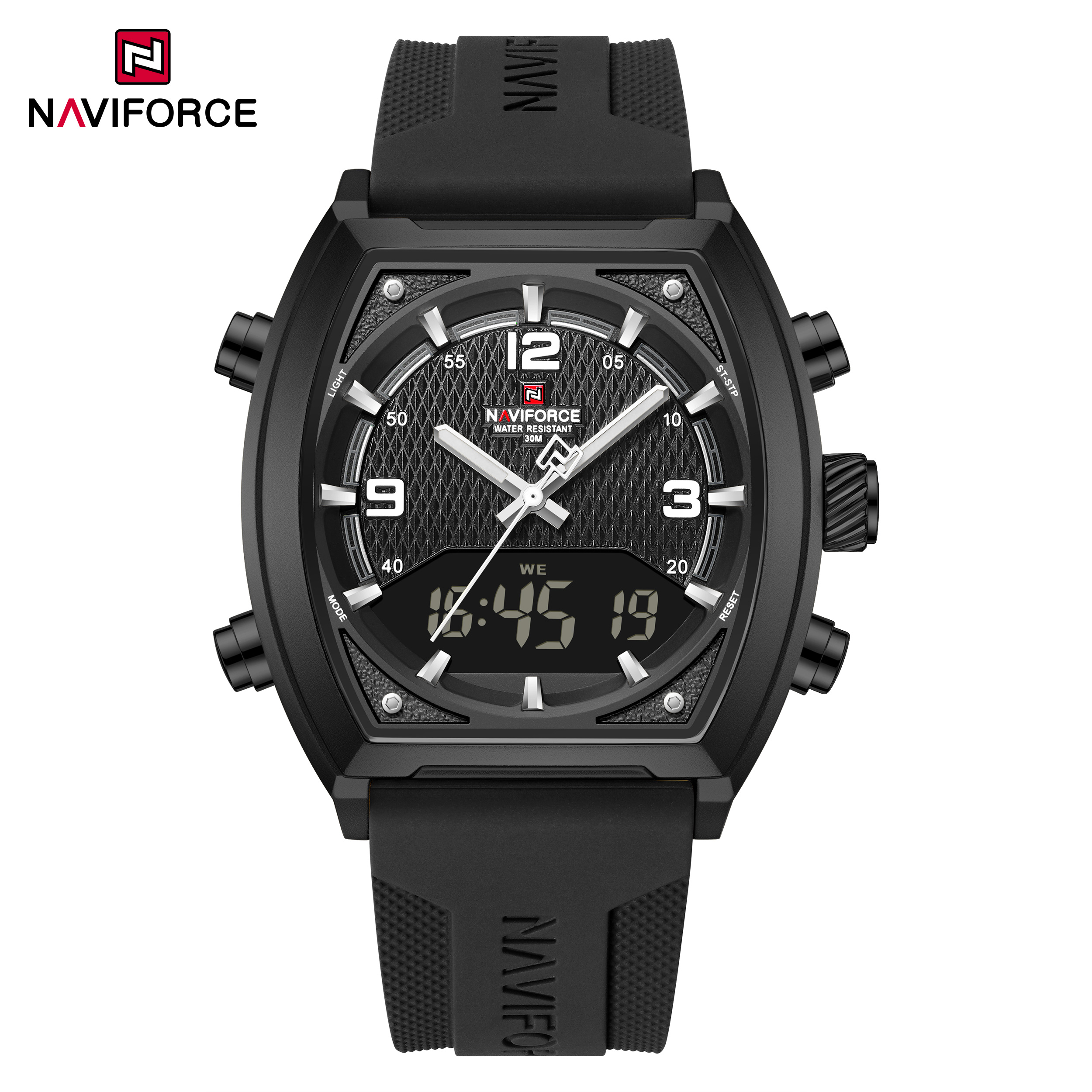 ساعت مچی مردانه نیوی فورس Naviforce NF 9242 B/W/B